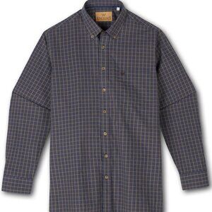 King Ranch Saddle Shop Men's Lightweight Plaid Oxford Shirt